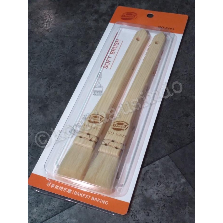 

Bakest Small Size 2Pcs / Set Wooden Handle Brush 8495
