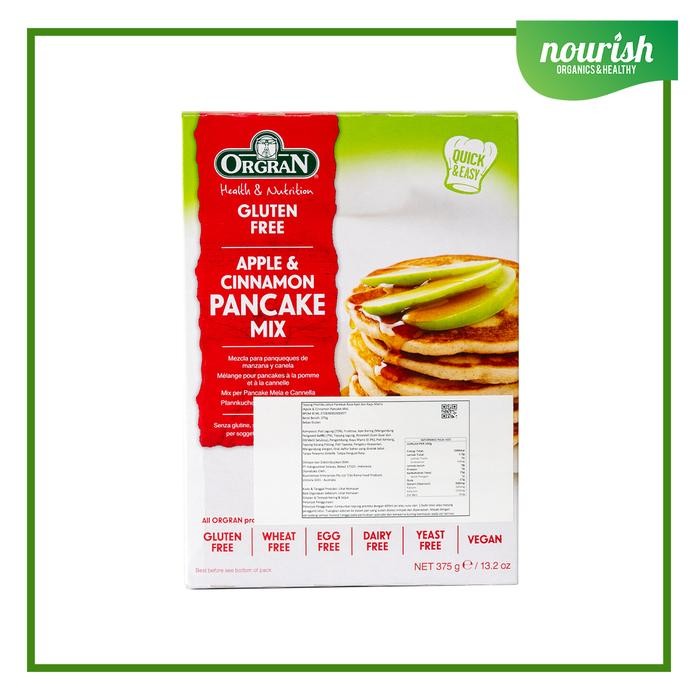 

Terlaris Orgran, Apple & Cinnamon Pancake Mix (375 Gr)