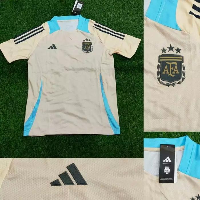 PREMIUM ARGENTINNA TRAINING 1 STEL CELANA JERSEY BAJU BOLA PREMATCH 2024 GRADE ORI IMPORT