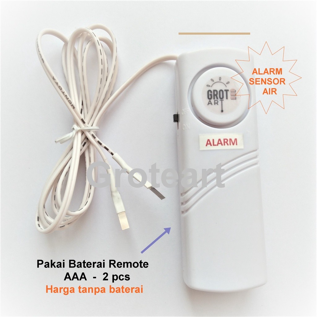 Ready Stock Alarm Sensor Air Sensor Ketinggian Air Tandon Alarm Banjir Baterai Aaa Original