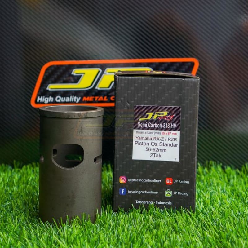 JP racing carbon liner boring YAMAHA RXZ RZR bahan SEMI CARBON 318 HV ORIGINAL GENUINE ASLI JPLiner