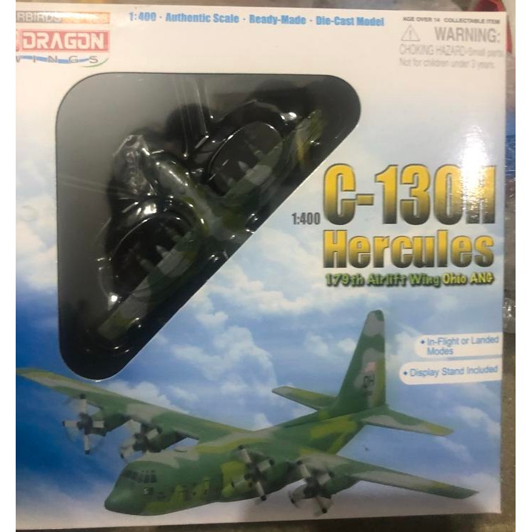 Diecast Pesawat Lockheed Hercules C-130H Usaf 1/400 By Dragon Models