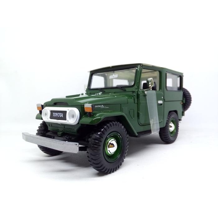 Diecast Miniatur Mobil Jeep Hardtop Toyota Land Cruiser Fj40 Hijau