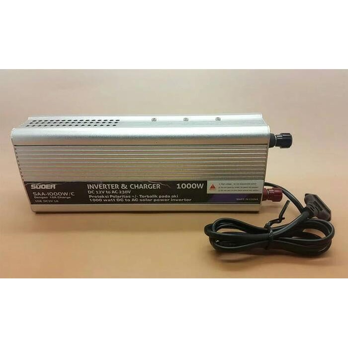 POWER INVERTER WITH CHARGER AKI SAA 12V 1000 WATT - SUOER GRATIS ONGKIR
