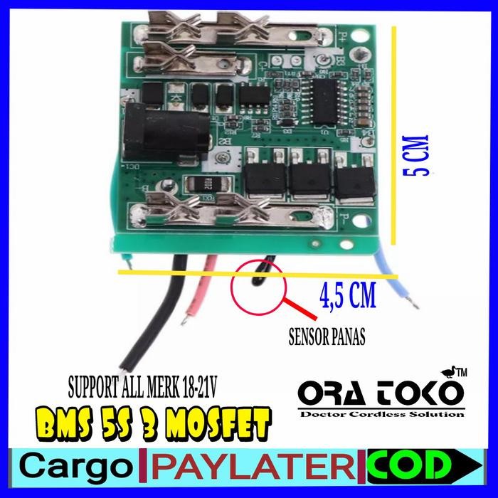 PREMIUM 5s BMS MODUL 18V , 21V BATERAI JLD, NRT, NAGAWA, RYU, OEM MAKITA