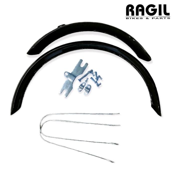 PREMIUM SPAKBOR SEPEDA 16 INCH FENDER SELI LIPAT MINI MINION RING 16" MUDGUARD HITAM BESI SLEBOR