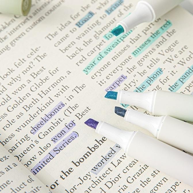 

Winzige 4Pcs Highlighter Pen Spidol Warna Warni 1 Set Pastel Stabilo Marker Pen Alat Tulis Marker