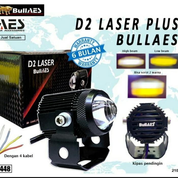PREMIUM Laser FOGLAMP D2 SUPERBRIGHT Hi LOO AES LAMPU TEMBAK LASER