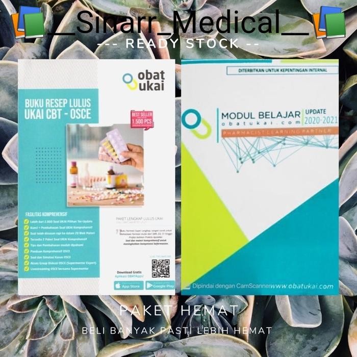 PREMIUM SEPAKET Buku Resep Lulus Ukai Cbt OSCE + Modul belajarUpdate 2020/2021