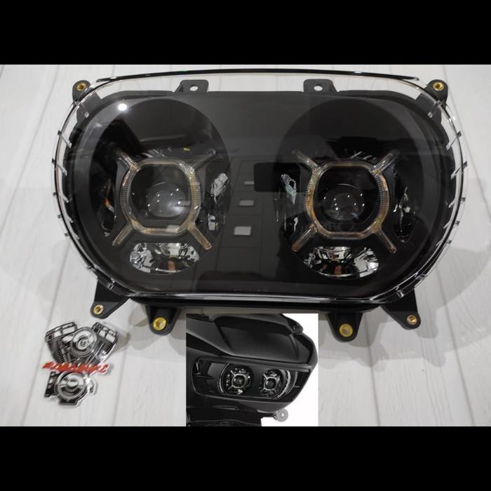 headlight harley road glide 2015 up road glide