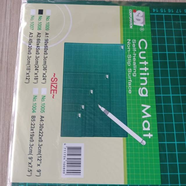 

sdi 1 buah Cutting mat sdi A2 60 x 45 x 0.3 cm alas potong cutter silet kertas per pcs - enc.sup