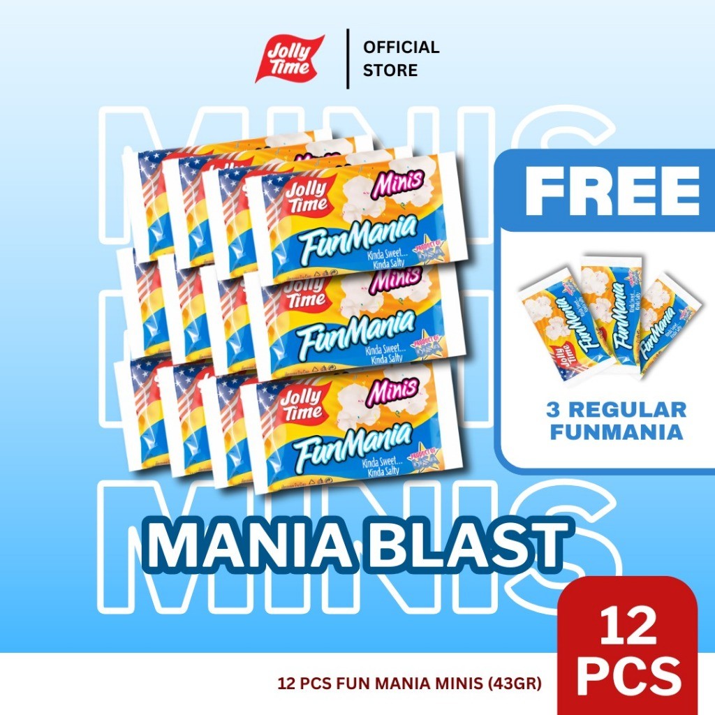 

Jolly Time Minis Mircowave Popcorn - Varian 12 Blast
