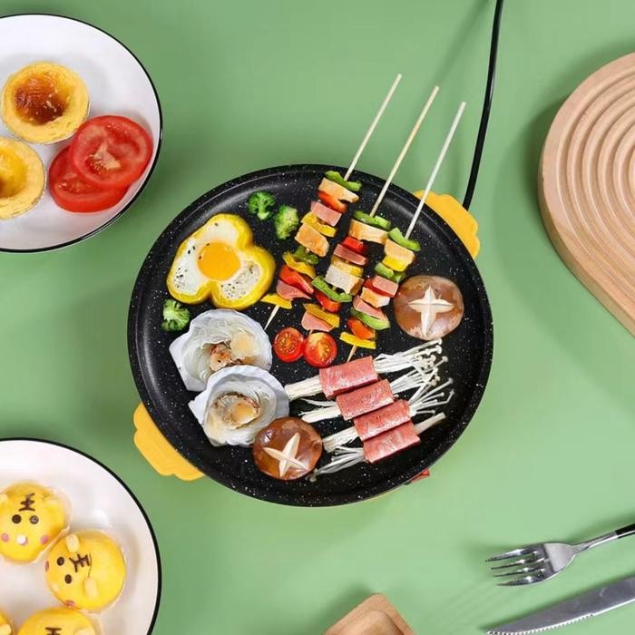 Dapatkan Panggangan Bbq Listrik Multifungsi Wajan Bbq Electric Qlh9