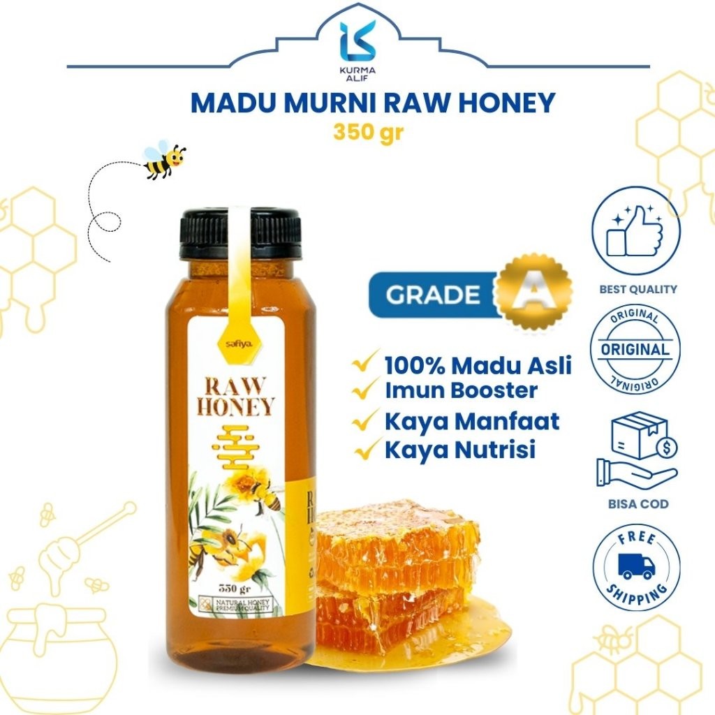 

Madu Asli Madu Murni 350 gr Safiya Herbal Premium Original