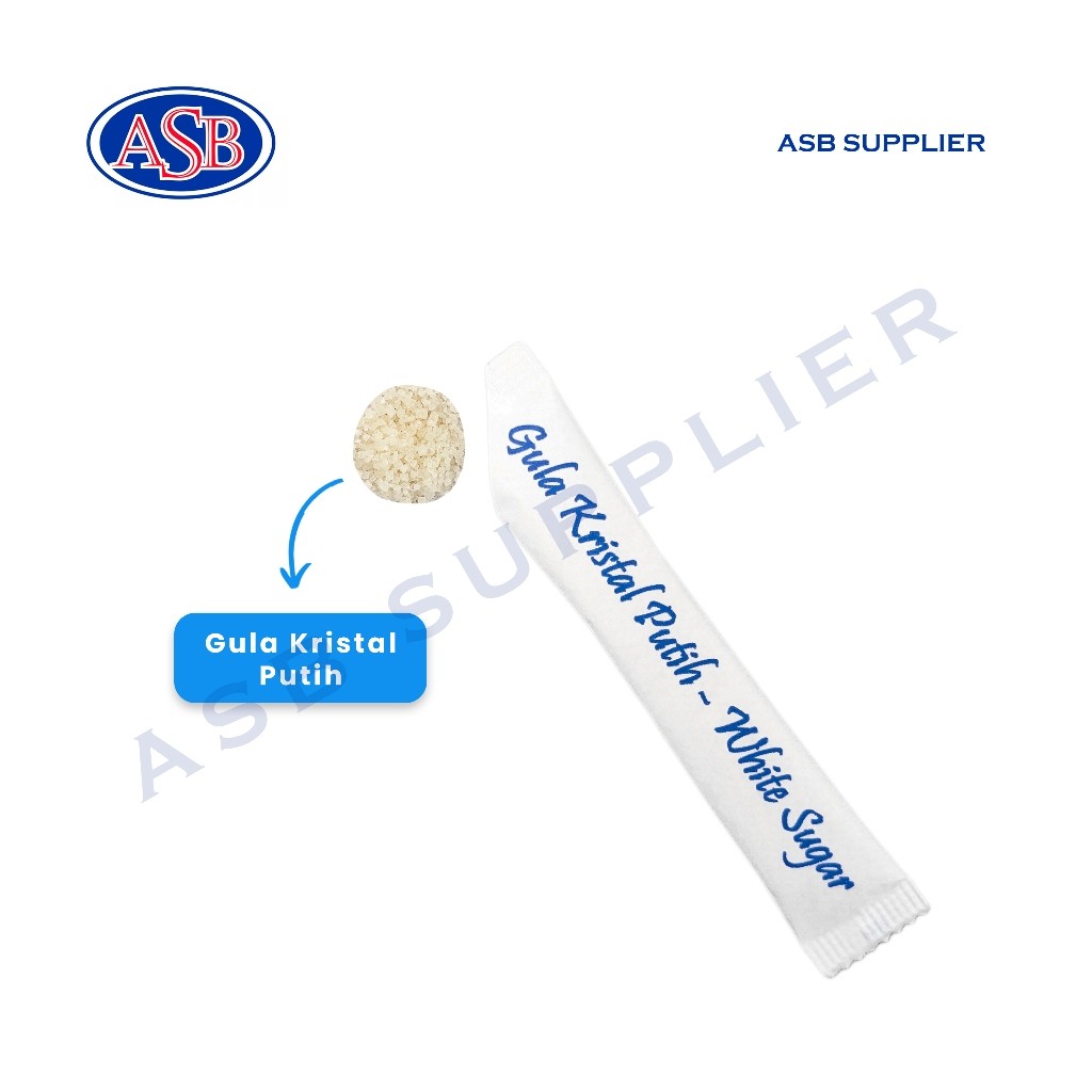 

White Sugar Stick / Gula Putih Stik (250 Pcs)