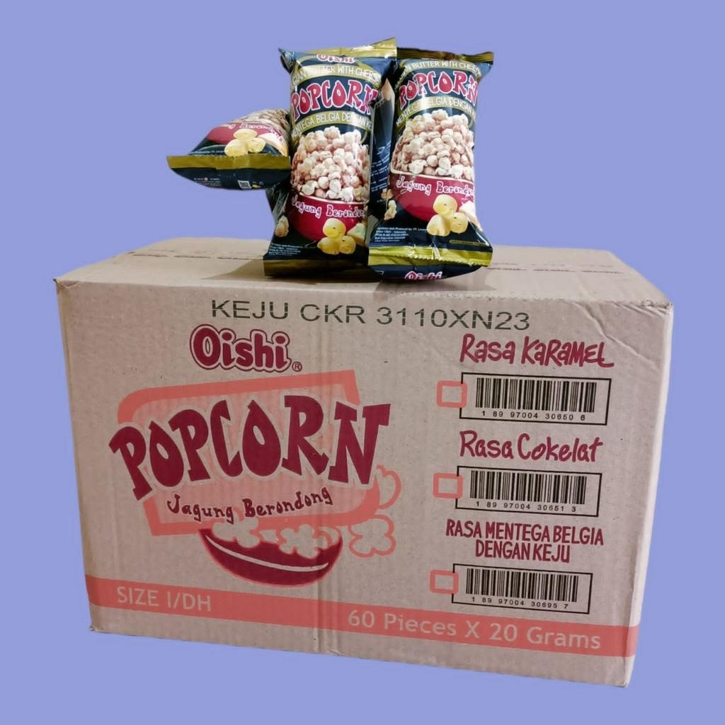 

Oishi Popcorn Butter Cheese Snack 20gr [10 pcs/renceng]