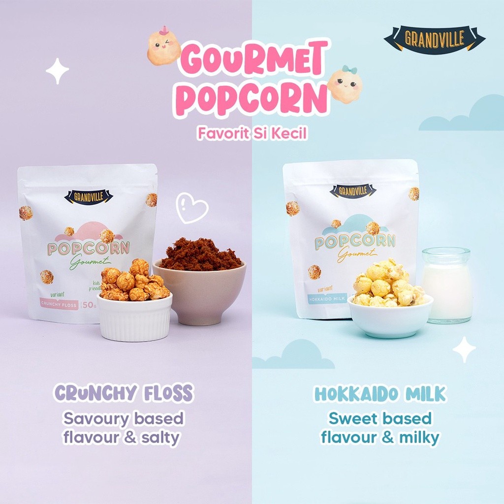 

Grandville Popcorn Gourmet 50gr/Popcorn anak/Popcorn Premium