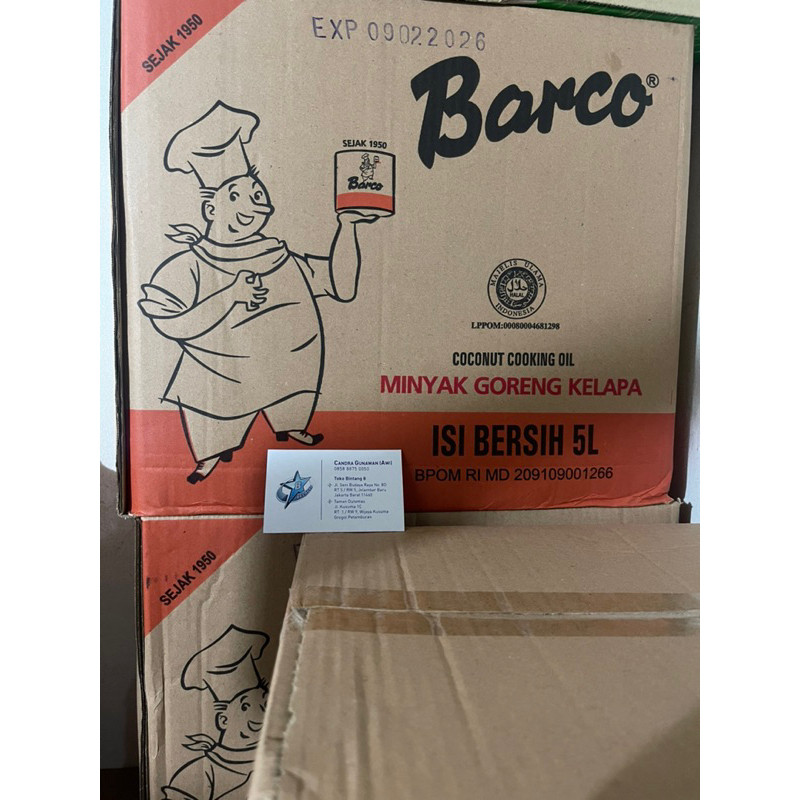 

BARCO 5L (Minyak Kelapa) FREE BUBBLE WRAP(Untuk Pengiriman Cargo)