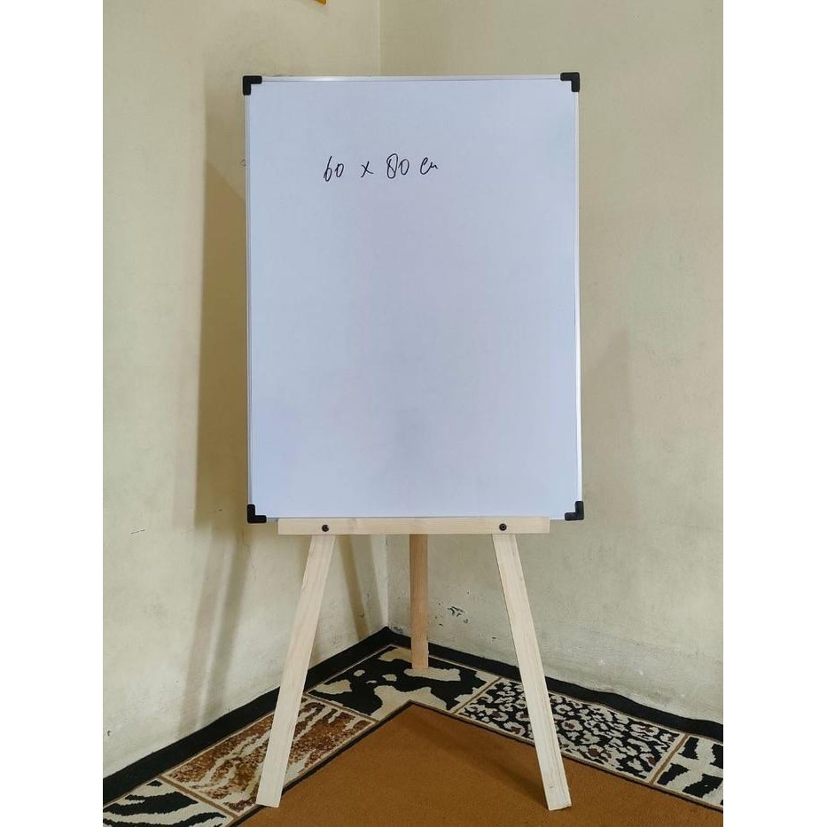 

Ready JT Whiteboard Standing 120cm Vertikal,Papan Tulis White Board Penyangga,Polos Tidak di Cat