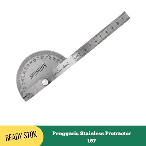 

Ready JT Busur Derajat Combi Penggaris Stainless Protractor Alat Ukur Sudut