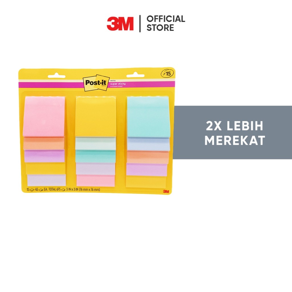 

LINDU Post-it 654-15SSN Multipack Mix Color Collection