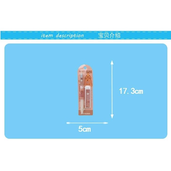

Ready JT Pensil Set Capybara 2in1 Pensil dan Refil / Mechanical Pensil Set Refill