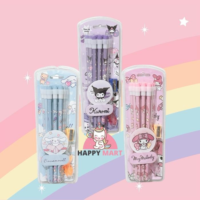 

Ready JT Pensil batang isi 3662 isi 12 pcs motif sanrio kuromi / melody / cinnamoroll