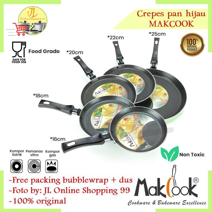 Telfon Crepes Makcook / Wajan Teflon / Crepes Pan / Crepes Maker