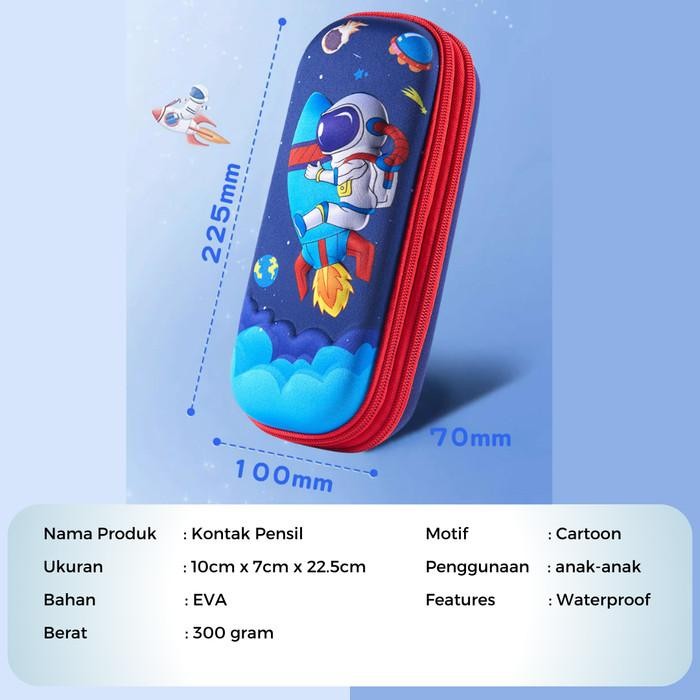 

Ready JT Kotak Pensil 3D Karakter Tempat Pensil Anak Karakter Timbul Emboss Pencil Case Character