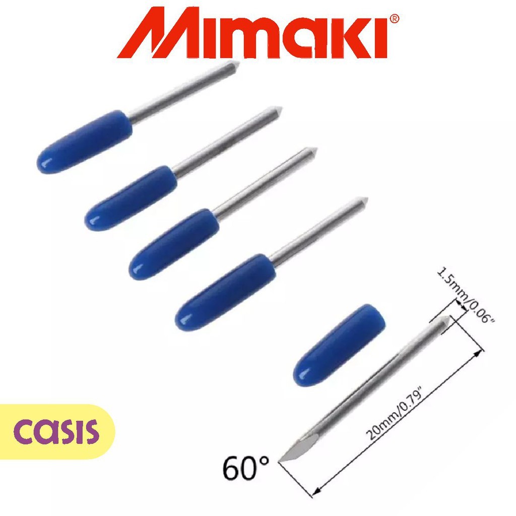 

mata pisau mimaki 60 derajat 1 box isi 5 pcs - CASIS