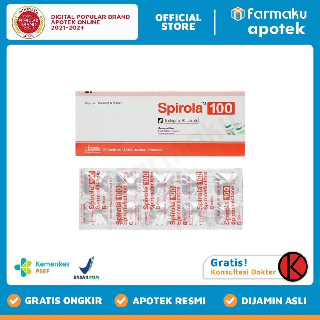 Spirola 100 mg Tablet - KGS