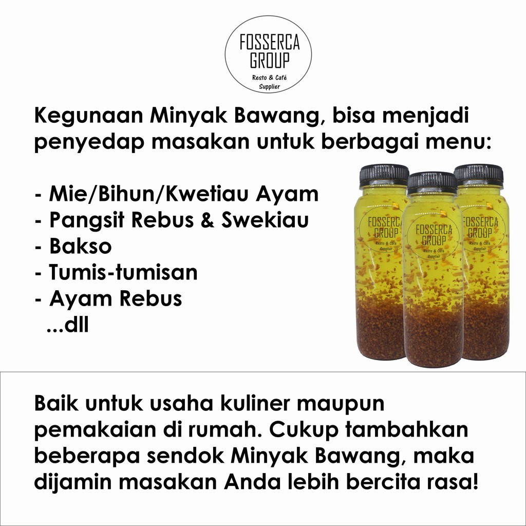 

Minyak Ayam Bawang untuk masak (Chicken Garlic Oil for cooking) 250 ml