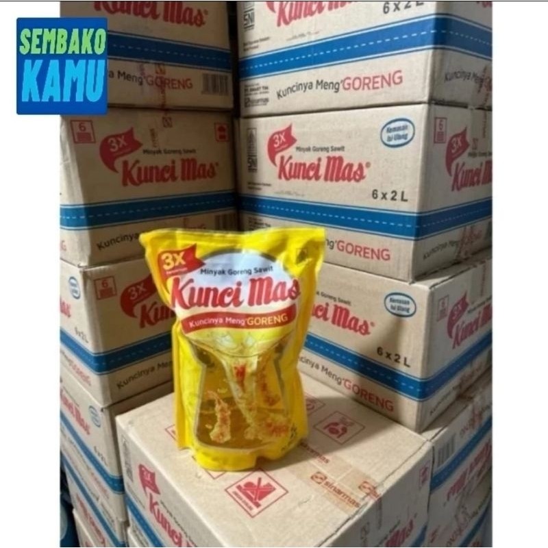 

Minyak Goreng Kunci Mas 2 Liter - 1 Dus Isi 6