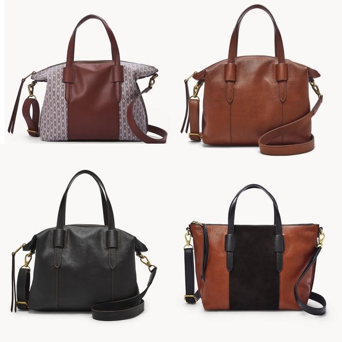 BEST SELLER Tas Wanita Branded Fossil Skylar Satchel Multi Color Original