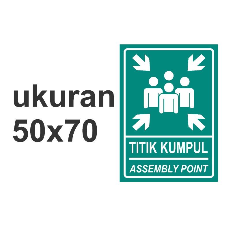 stiker titik kumpul #jalur evakuasi