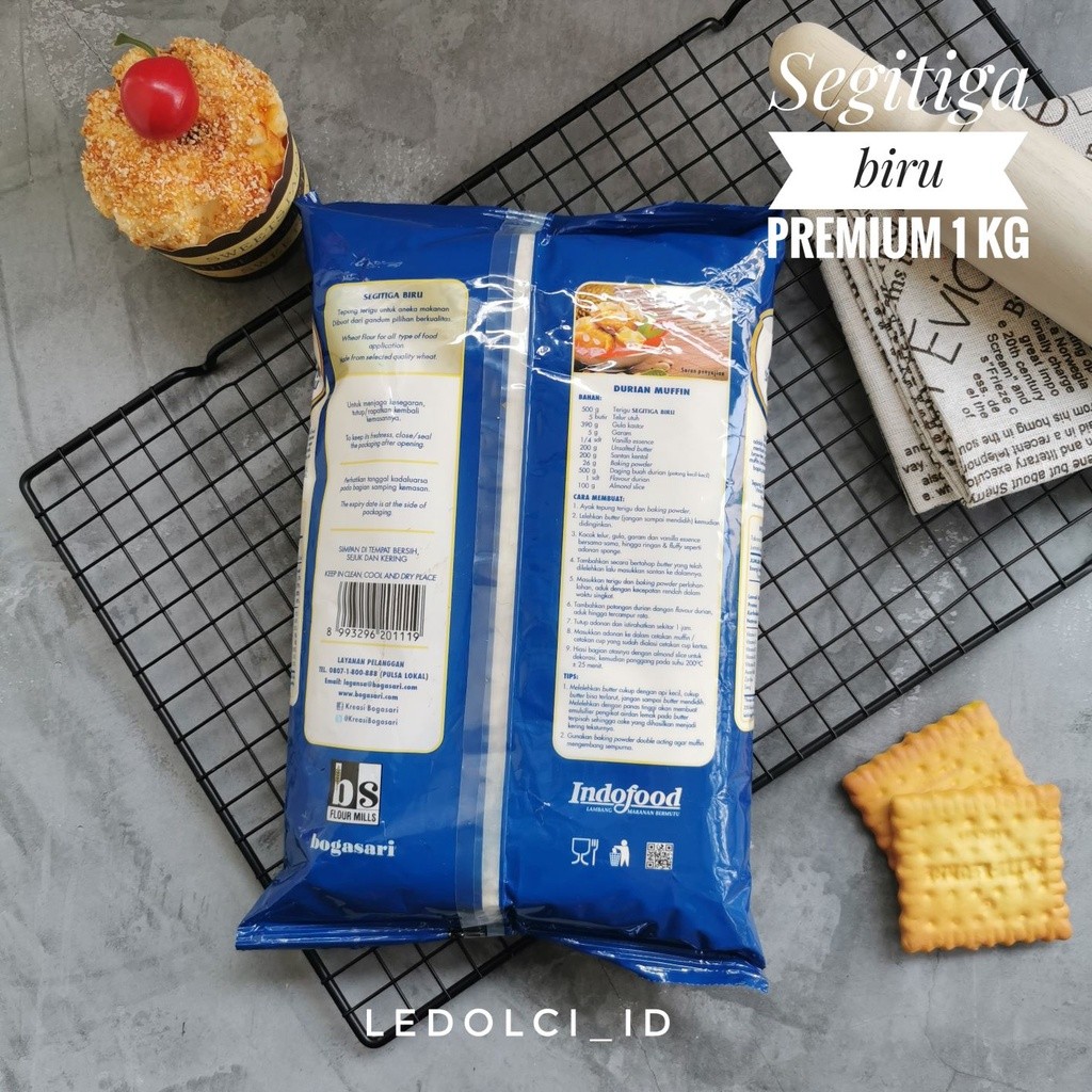 

TEPUNG TERIGU SEGITIGA BIRU PROTEIN SEDANG TERIGU SERBAGUNA PREM 1 KG