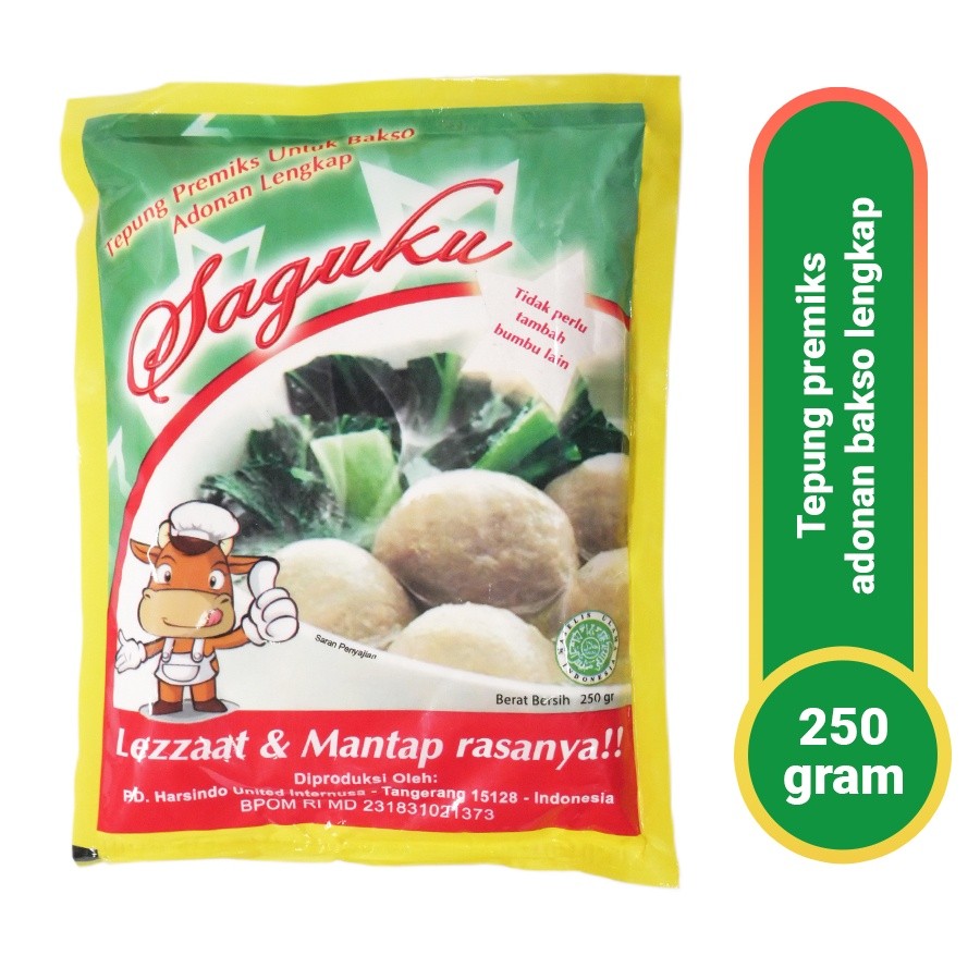 

Tepung Bakso Adonan Lengkap SAGUKU ( 250 gr )