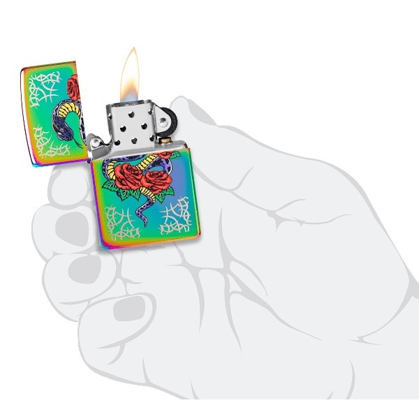 Zippo Rose Snake Design 48395