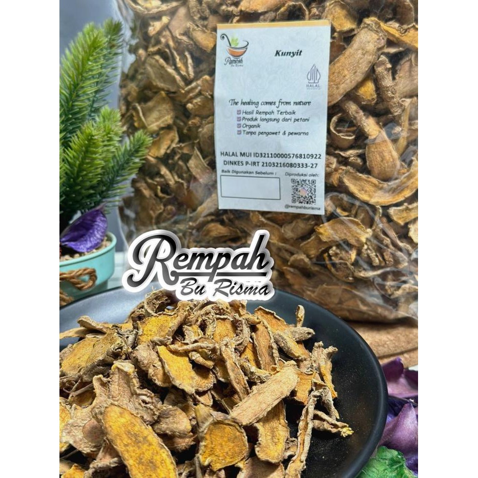 

Terlaris Kunyit Kuning Kering - Kunir Rajang Kering 1 Kg