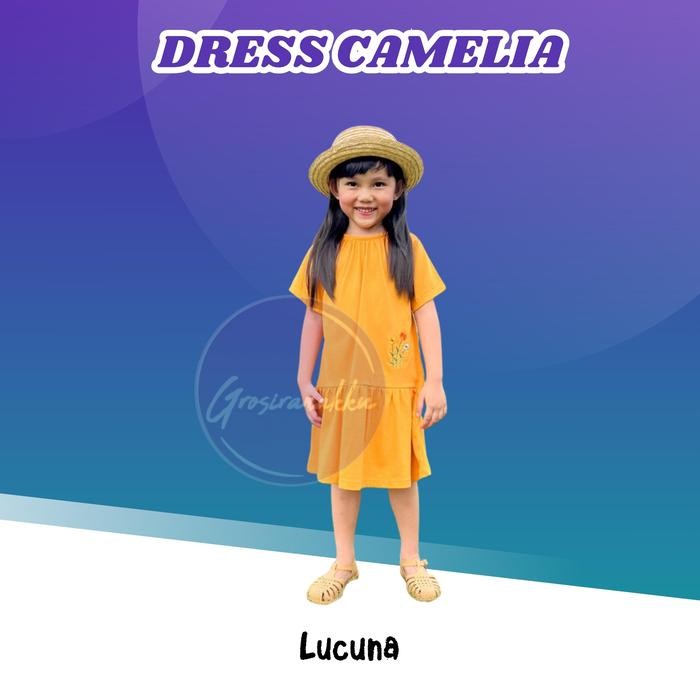

Terlaris Dress Anak Camelia Lucuna Warna Kunyit Size 1-5 Tahun Perempuan Cewek