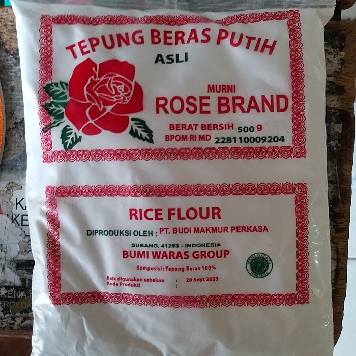 

TEPUNG BERAS PUTIH CAP ROSE BRAND Kemasan 500g