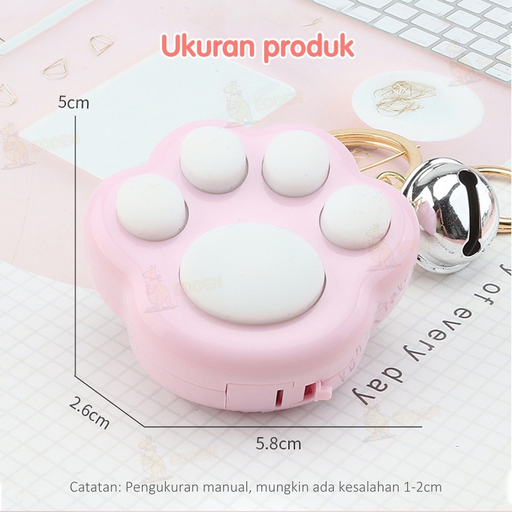 Fresh Finds Edden Funny Cat Paw Fidget Game Keychain Gantungan Kunci Paw Kucing Keychain Cat Paw