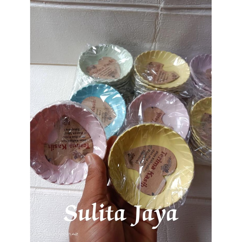 Fresh Finds Souvenir Pernikahan Mangkok - Souvenir Pernikahan Mangkok Bulat Gerigi Warna/ Mangkok