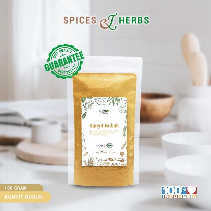 

Terlaris Kunyit Bubuk Asli / Turmenic Powder - Kualitas Premium 100Gr