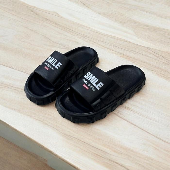 Sandal Slop Anak Cowok Smile Sandal Slip On Anak Laki Laki Stti Korea Fashion