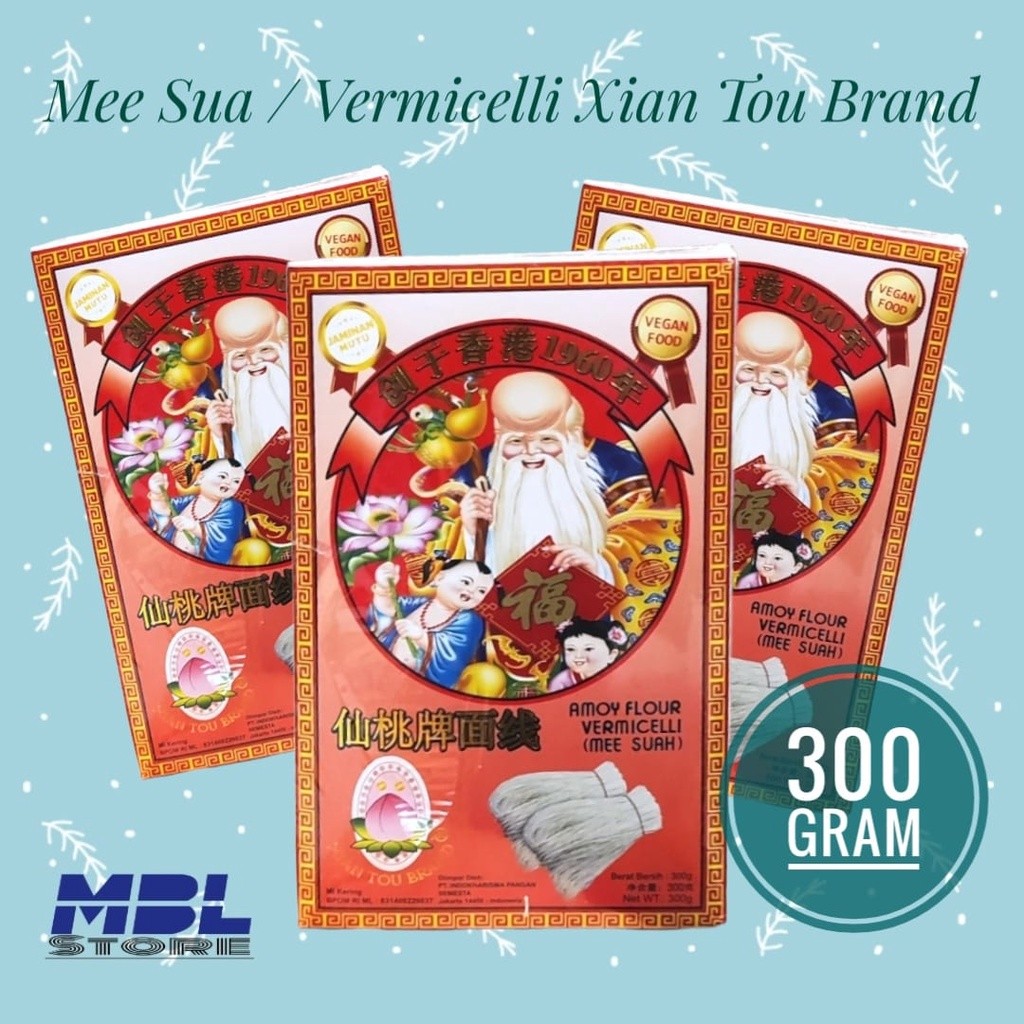 

Mi Sua Mee Suah Xian Tou Amoy Flour Vermicelli 300 Grm