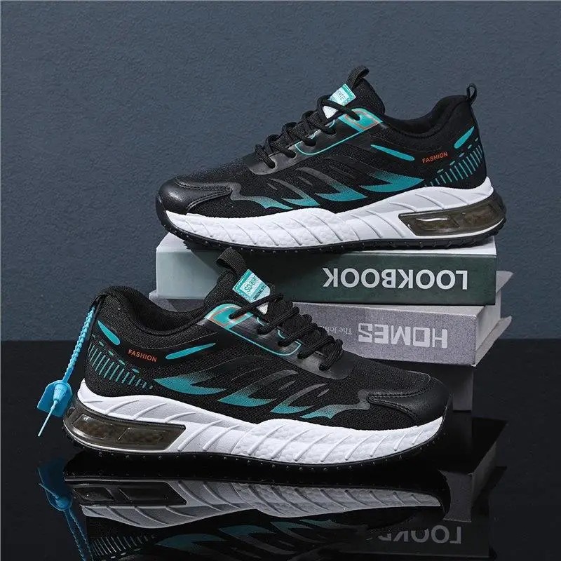 

2024 New Casual Sports Shoes For Men Breathable Web Red Sneakers Trendy Youth Motorcycle Boots Noennamenull Brand Summer