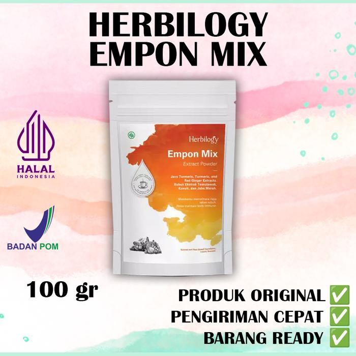 

Terlaris Herbilogy Empon Mix Bubuk Ekstrak Kunyit, Temulawak, Jahe Merah - 100Gr