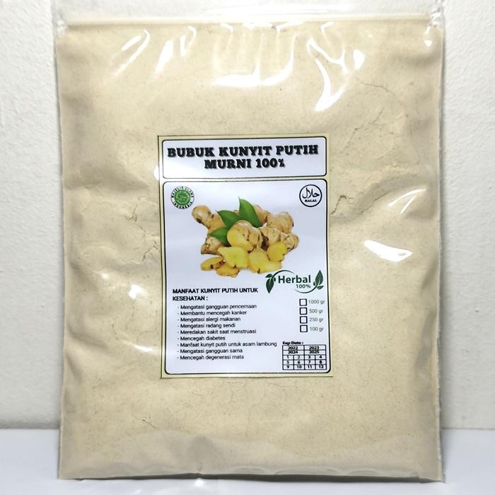 

Terlaris Bubuk Kunyit Putih Serbuk Kunyit Pitih Kunir Putih Bubuk Isi 1Kg