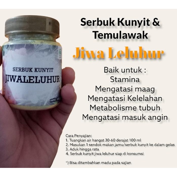 

Terlaris Kunyit Bubuk Jiwa Leluhur / Serbuk Kunyit Putih Temulawak